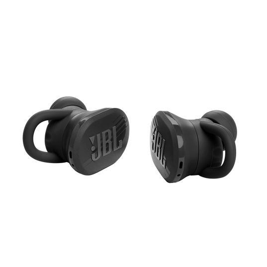 JBL Endurance Race TWS - Black - Waterproof true wireless active sport earbuds - Detailshot 1